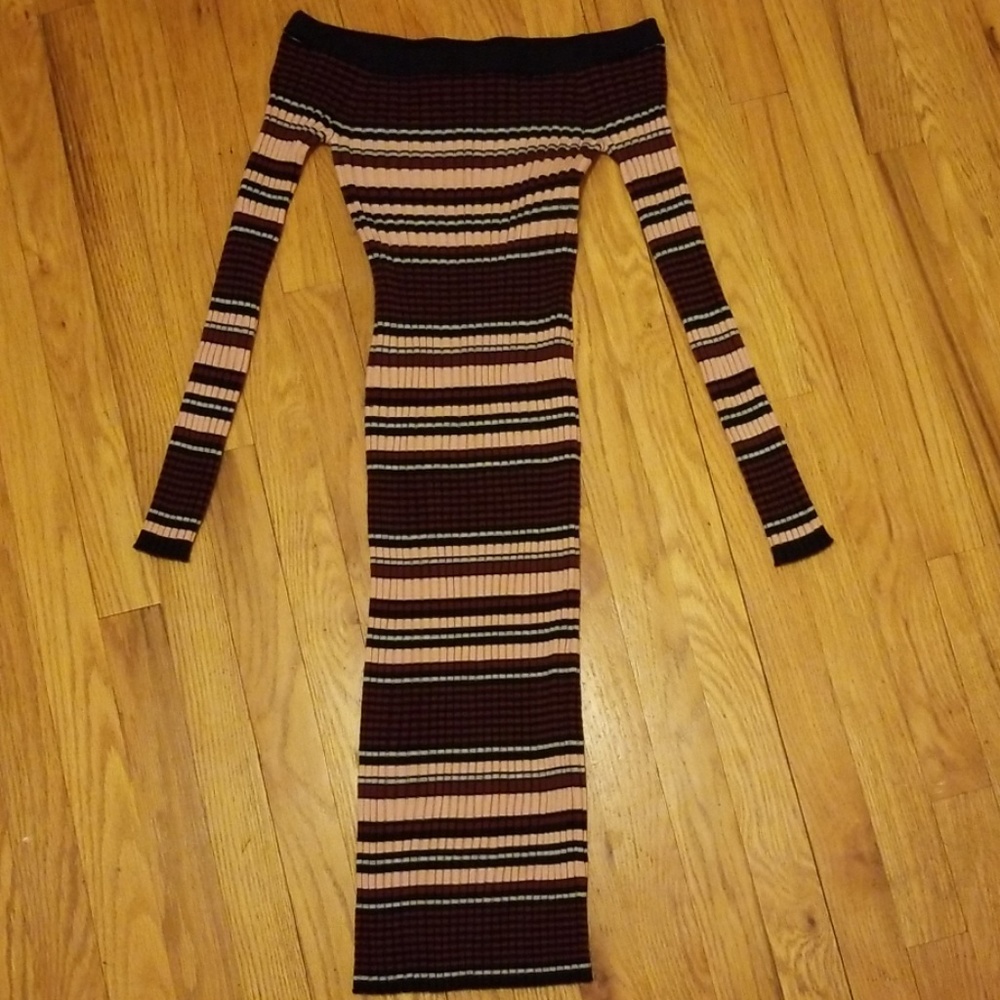 Cupcakes and Cashmere Tommy striped sweater dress
